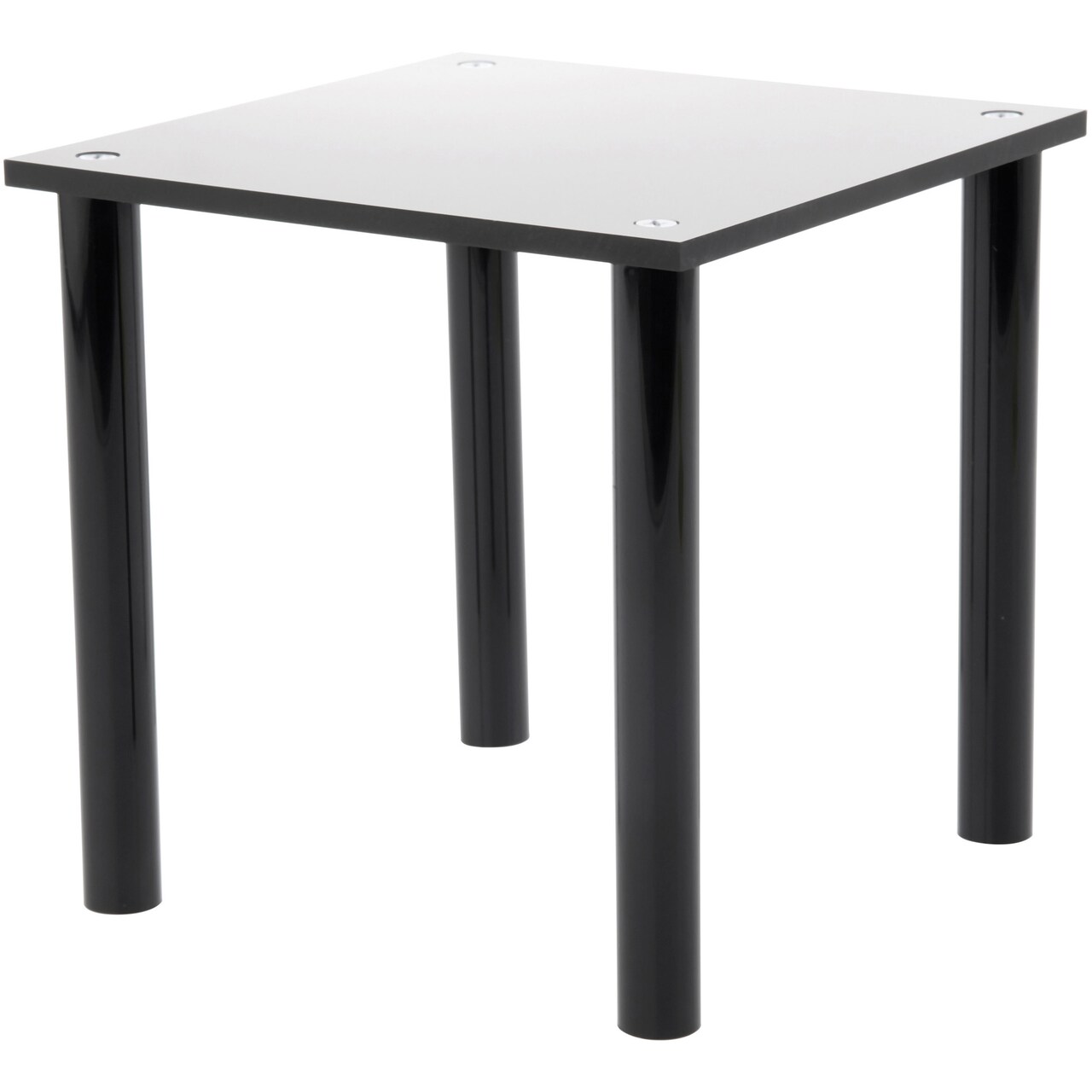 Plymor Black Acrylic Square 4-Leg Display Riser, 6" H x 6" W x 6" D